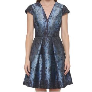 Vince Camuto jaquard swing dress size 10 NWT